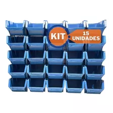 Gaveteiro Caixa Organizadora Bin Nº 5 Plástico Kit 15un.