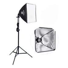 Softbox Greika 40x40cm Com Difusor Bocal E Tripé 2 Metros