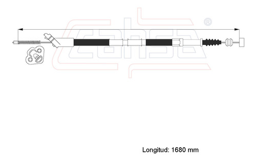 Cable Freno Trasero Para Izquierdo Toyota Paseo 1.5l 1997 Foto 2