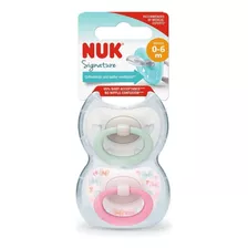 Nuk Chupete Silicona Signature Rosado Etapa 1 (0-6 Meses)