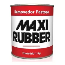 Removedor Tintas Pastoso Maxi Rubber 1kg Pintura Automotiva