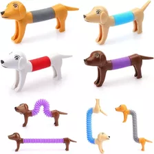 Perrito Pop Tube Perro Tubo Caño Sensorial Fidget Toy Stress