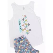 Pijama Mujer Verano Short Y Musculosa Varios Diseños