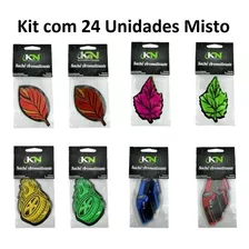 24 Cheirinho Aromatizantes Automotivo Ambiente Folhinhas Kn