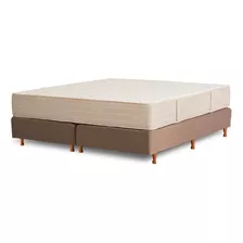 Sommier Americana La Cardeuse D'oro King De 190cmx180cm Marrón Con Base Dividida