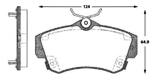 Pastilla De Freno Delantera Chrysler Pt Cruiser  2.0 2004 Foto 2