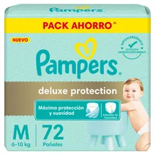 Pañales Pampers Deluxe Protection M X 72 Unidades