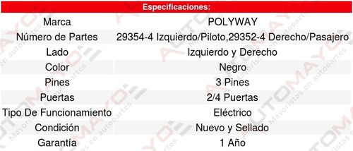 Kit 2 Espejos (de Calidad) Gmc Envoy 03-05 Polyway Foto 4