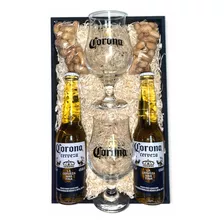 Kit Cerveza Corona 330ml X2 + Copas + Manís - Envios