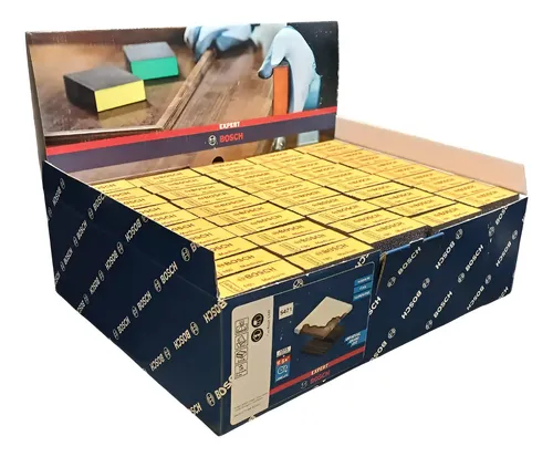 Lija Esponja Abrasiva Lavable Bosch Plana Gruesa Caja X 20u 1