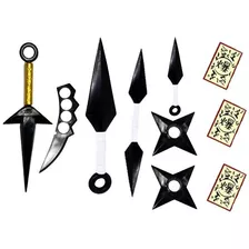 5 Kunai E 2 Shuriken Borracha Naruto A Pronta Entrega K16