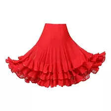 Perfect Elegante Dança Flamenca Saia Grande Swing Vestido