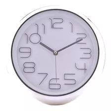 Reloj Mural Decorativo Lugano Silver 30.5 X 4.5 Cm