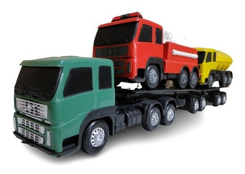 Caminhão de brinquedo bitrem boiadeiro com gaiola de boi caminhão tanque de  combustível 