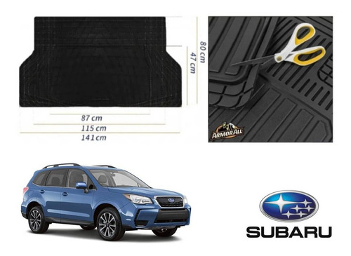 Tapetes Uso Rudo + Cajuela Subaru Forester 2014 A 2018 Armor Foto 2