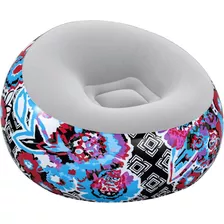 Sillon Inflable Grafitti Floral Puff Gamer Cool Bestway Orig