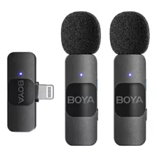 Micrófono De Solapa Boya By-v2 Inalámbrico Para iPhone