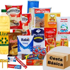 Oferta Hoje Cesta Básica Alimentos Completa C/kit Higiene