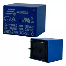 Relé Relay Simple Inversor 24v 10a 5 Pines Pack X 10