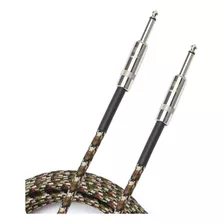 Cabo Custom Series Trancado 4.57m Tecido Camuflado D'addario