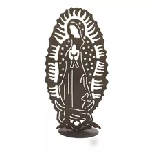 Virgen De Guadalupe Metálica 90 Cm Para Interior Y Exterior