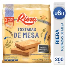 Tostadas De Mesa Riera Saladas Galletitas - Pack X6