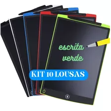 Kit 10 Lousa Magica Infantil Lcd Tablet De Escrever Desenhar