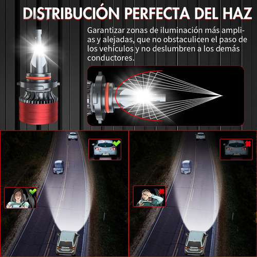 Kit De Focos Led Luz Alta Y Baja 28000 Lm 6500 K Para Saturn Foto 7