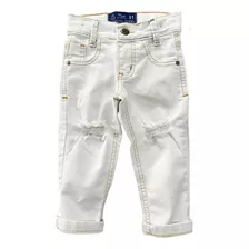 Calça Jeans Infantil Masculina Rasgadinha Off White
