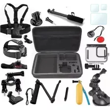 Kit P Gopro Hero 12 E 11 Black Mala Estanque Tripé Película