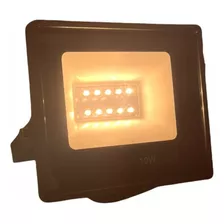 Refletor Holofote Smd Led 10w Branco Quente Ip66 Cor Da Carcaça Preto Cor Da Luz Branco-quente 110v/220v