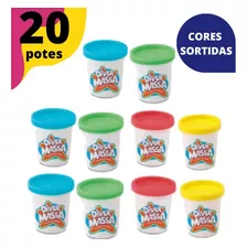 Massinha De Modelar-kit 20 Potes Potinho- 50g-cores Sortidas