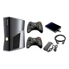  Xbox 360 Slim + Disco Duro 400 Juegos + 2 Controles + Cd´s 