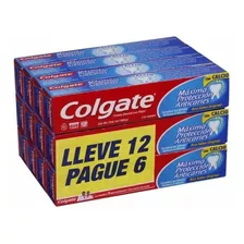 Pack X 12 Pasta Dientes Colgate Máxima Protección