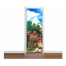 Adesivo De Porta Decorativo Moana Maui (cod Mo02)