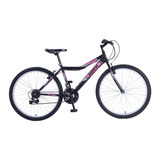 Mountain Bike Femenina Kova Andes R26 18v Frenos V-brakes Color Negro/rosa