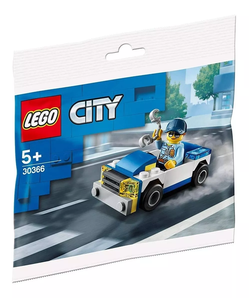 Juego Bloques Lego City Auto De Policía 37 Piezas Febo
