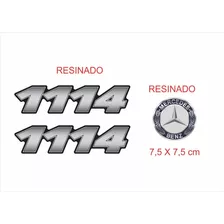 Adesivos Compatível Resinados Mercedes 1114 Emblemas R125