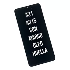 Modulo Pantalla Para Samsung A31 A315 Oled Huella Marco 