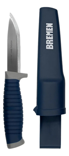 Cuchillo Multiuso Bremen Inox Camping Pesca 21 Cm 8323 Dgm Azul
