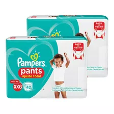 Kit Com 02 Pac. Fraldas Pampers Pants Xxg Total 84 Unidades