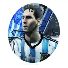 Reloj De Pared Cristal Messi Futbol Equipo 02