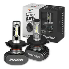 Lâmpada Ultra Led Titanium Shocklight 10.000 Lumens H4 Novo