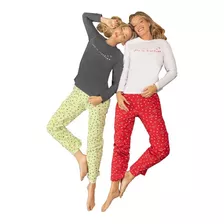Pijama Invierno Dama Corazones Lencatex 23361 Especial