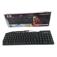 Teclado Banson Tech Bs-2101 Desktop Keyboard Cor Preto Usb