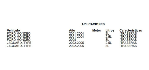 Balatas Traseras Jaguar X-type 2003 3.0l Brembo Foto 3