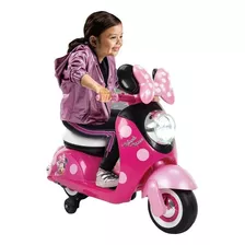 Scooter 6v Motocicleta Minnie Mouse Electrica De 3 A 7 Años