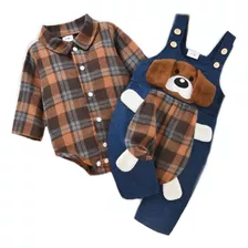 Conjunto Bebé Niño Patpat Jardinera Denim 2 Piezas