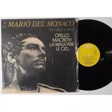 Disco Vinil Lp Importado Mario Del Monaco En Public A Paris