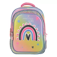 Mochila Escolar Arcoiris Para Niñas Explorer Perfect Choice